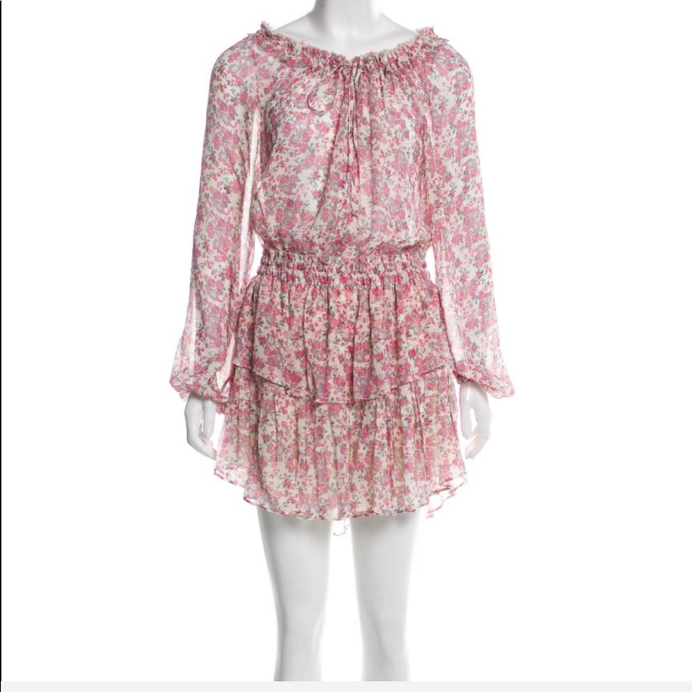 SOLD! LoveShackFancy Floral Popover Mini Dress 🌸